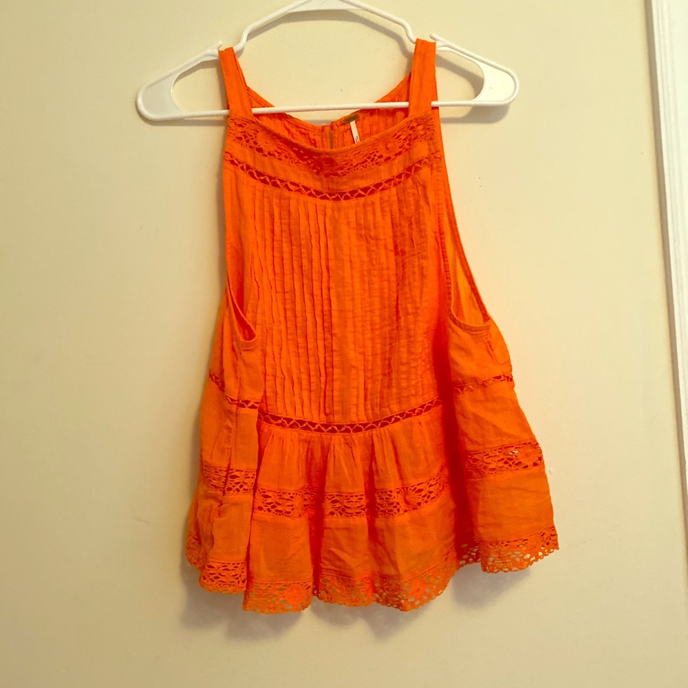 Free people orange summer tank